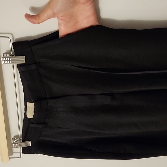 Wilfred black shiny pleated trouser pockets size 2 - Picture 3 of 8